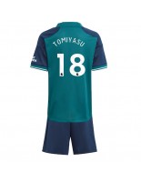 Arsenal Takehiro Tomiyasu #18 Alternativní dres pro děti 2023-24 Krátký Rukáv (+ trenýrky)